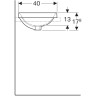 Раковина GEBERIT VARIFORM 55 см 500.736.01.2