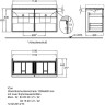 Тумба под двойную раковину GEBERIT ICON 840522000 120 см
